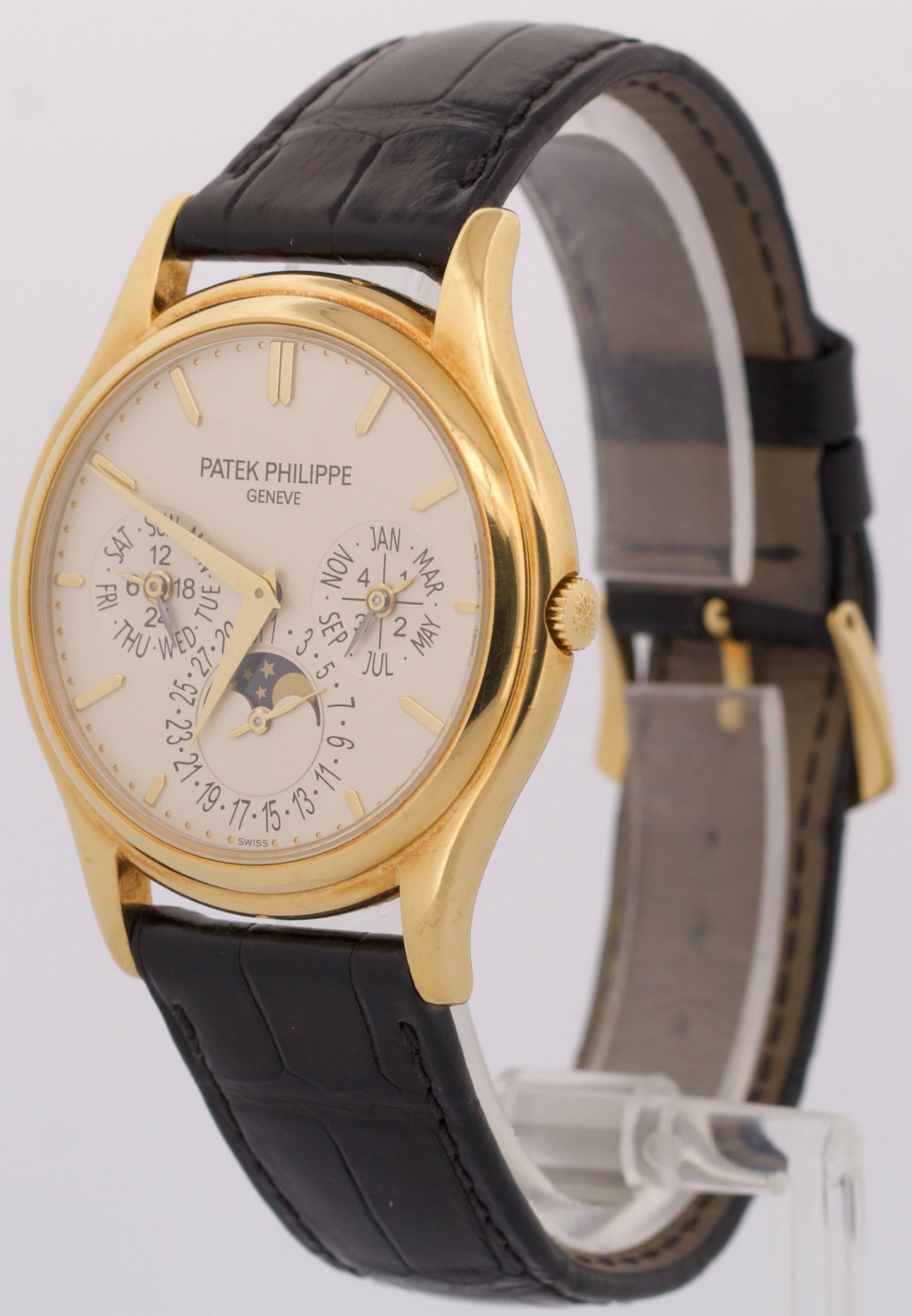 Patek Philippe Grand Complications IVORY 18K Yellow Gold 37mm Watch 5140J