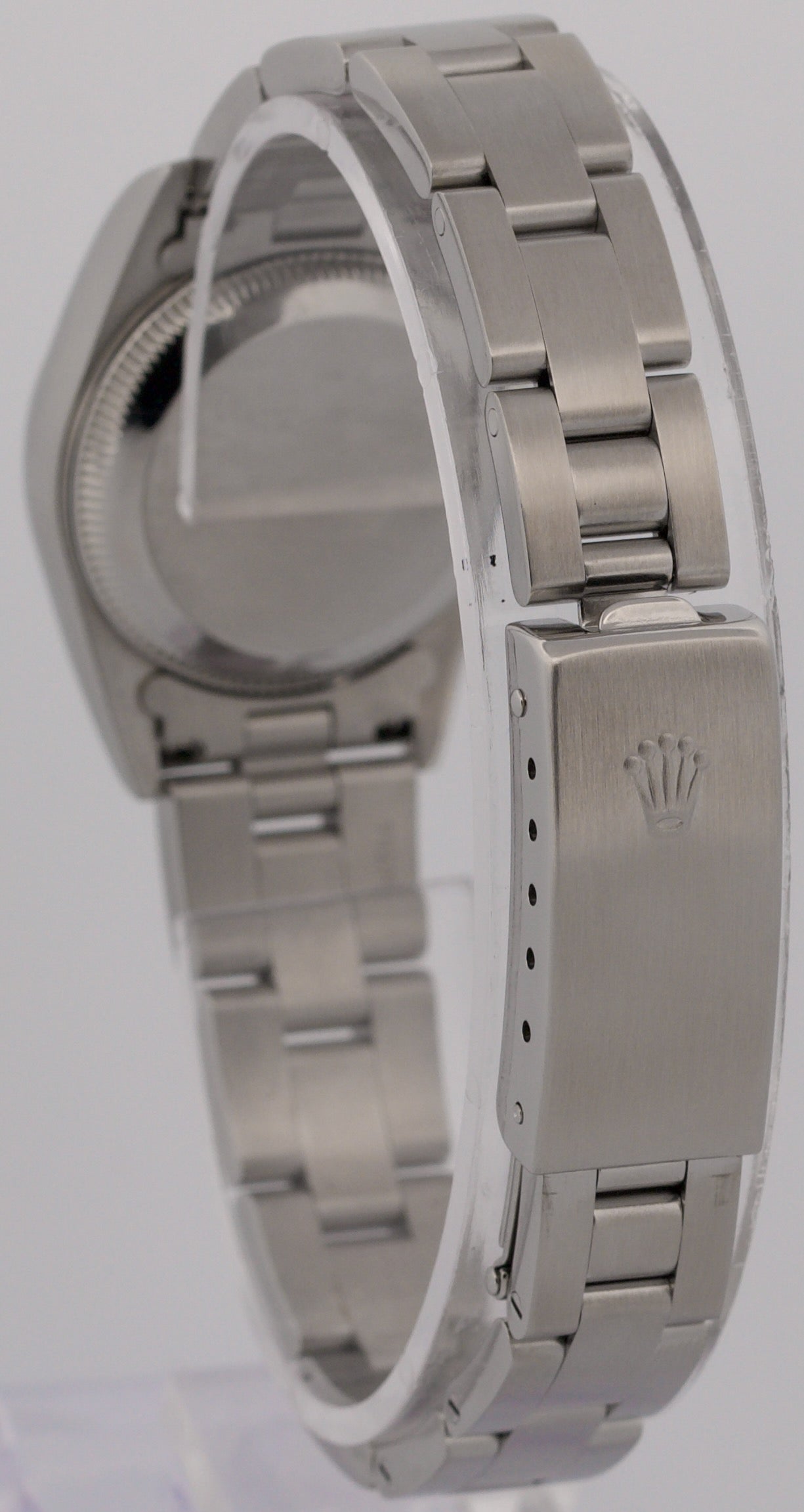 1999 Rolex Oyster Perpetual 24mm BLUE 3-6-9 Steel NO-HOLES Oyster Smooth 76080