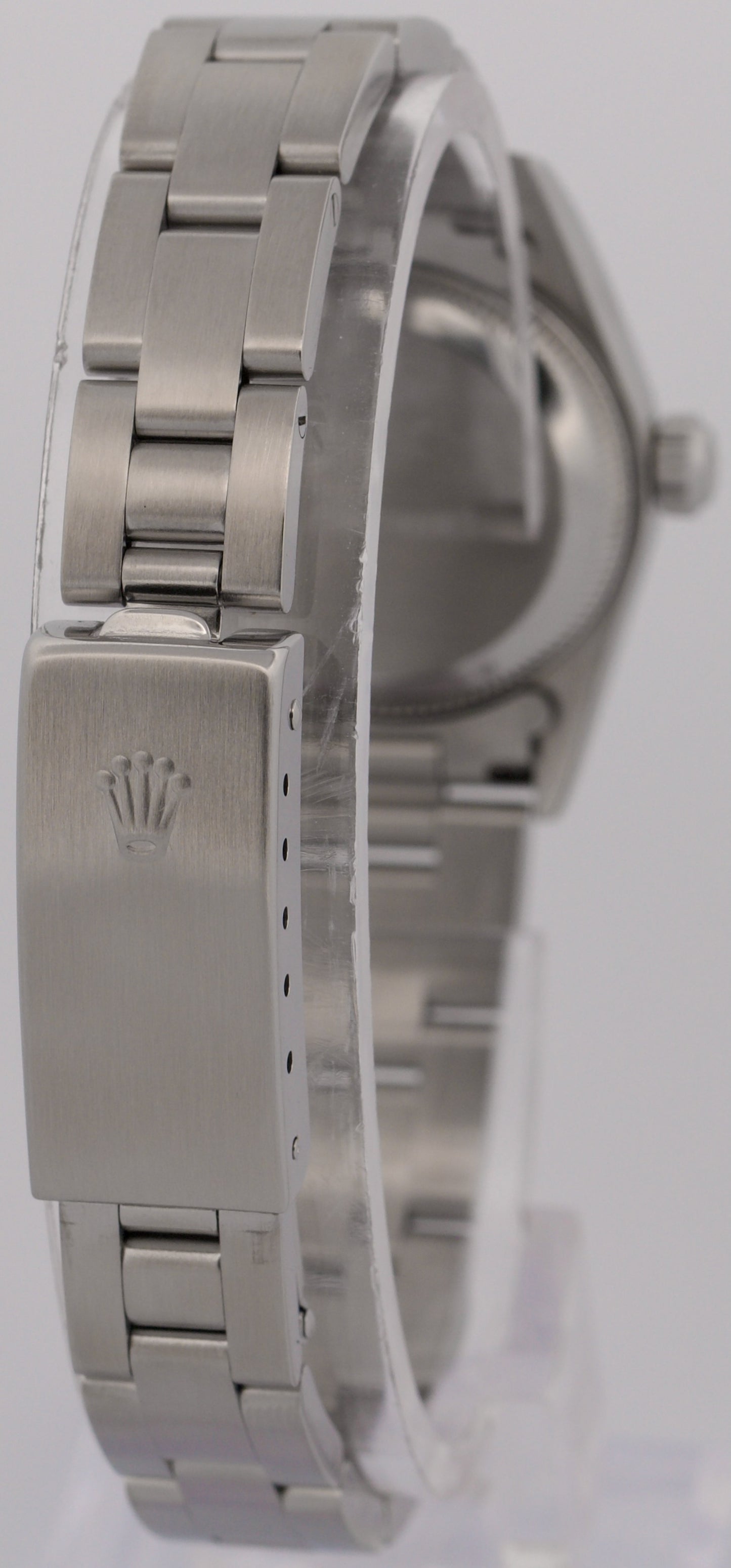 1999 Rolex Oyster Perpetual 24mm BLUE 3-6-9 Steel NO-HOLES Oyster Smooth 76080