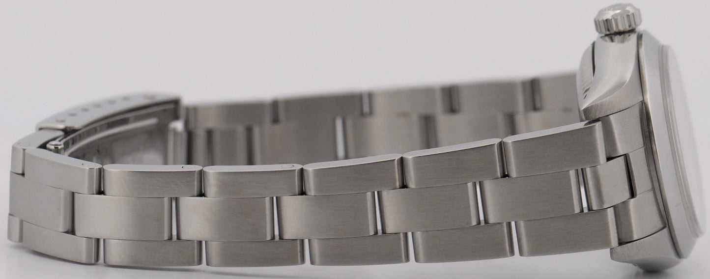 1999 Rolex Oyster Perpetual 24mm BLUE 3-6-9 Steel NO-HOLES Oyster Smooth 76080