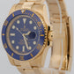 2012 Rolex Submariner Date 116618 LB 40mm Ceramic Flat Blue 18K Watch Box Papers
