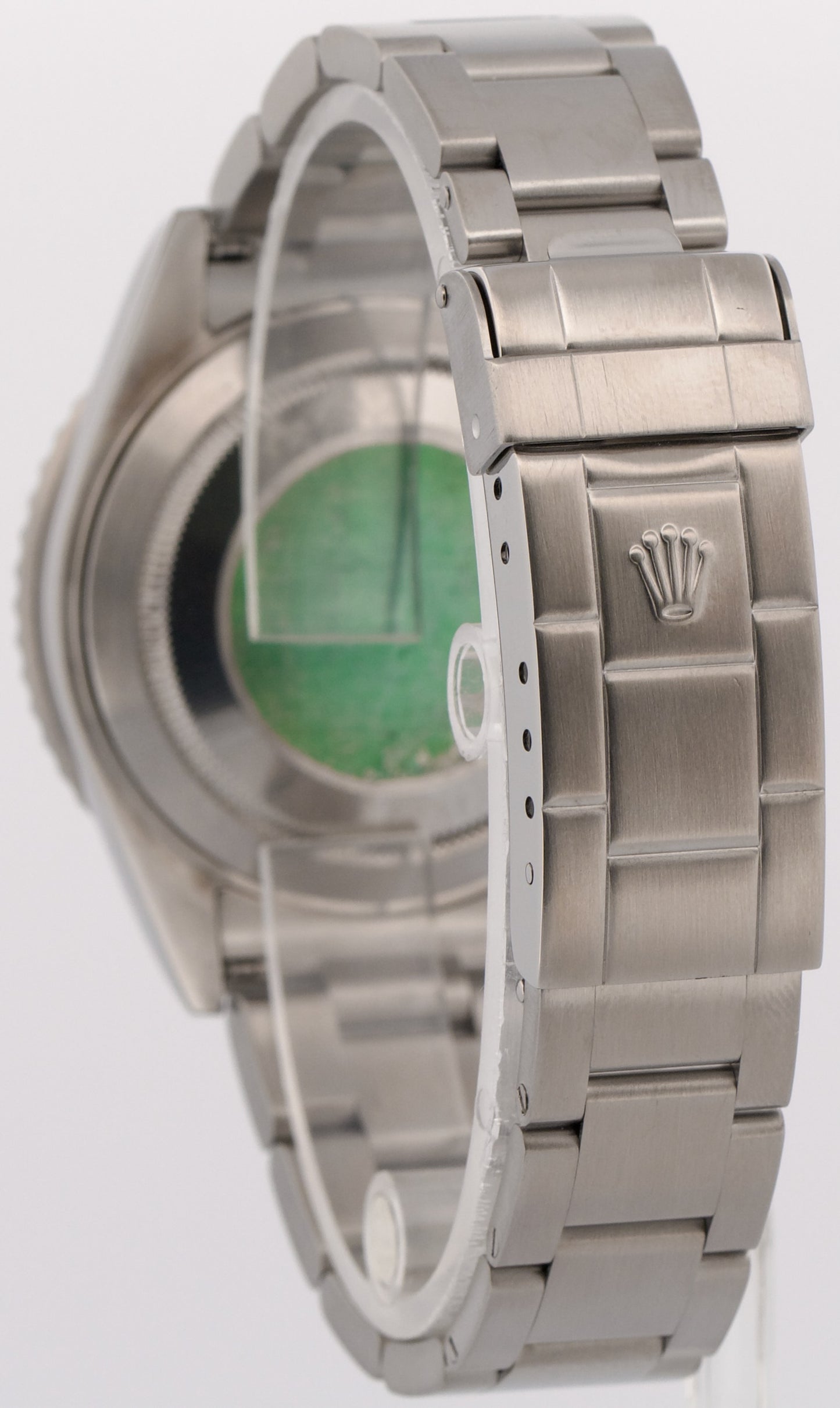 Rolex Submariner Date BLACK Stainless Steel 40mm NO-HOLES Oyster Watch 16610 T