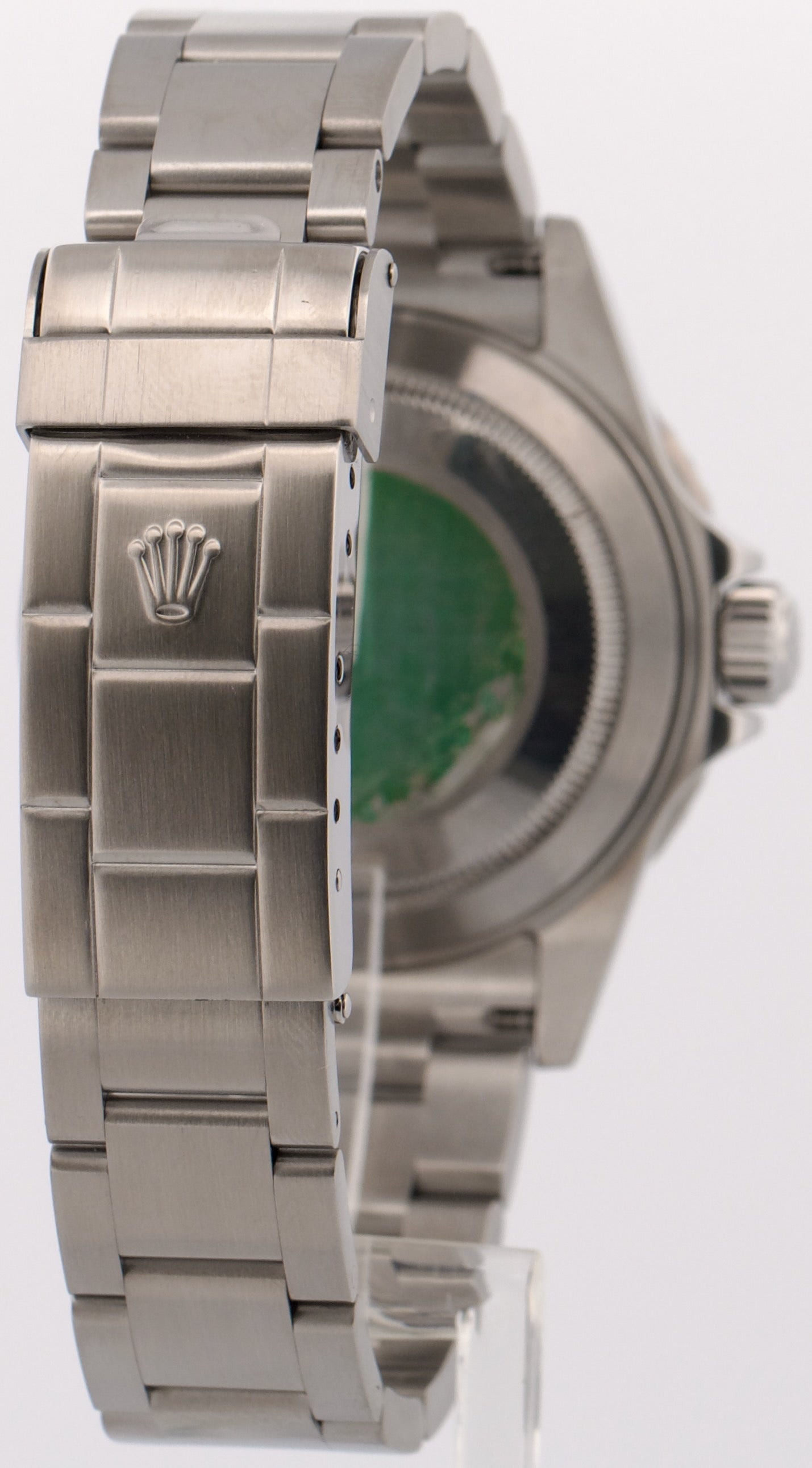 Rolex Submariner Date BLACK Stainless Steel 40mm NO-HOLES Oyster Watch 16610 T