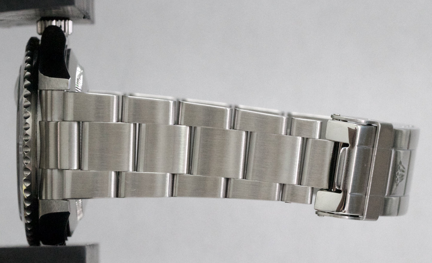 Rolex Submariner Date BLACK Stainless Steel 40mm NO-HOLES Oyster Watch 16610 T