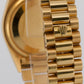 1986 Rolex Day-Date President 18038 Black Fluted 18K Yellow Gold 36mm Watch