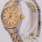 1974 Rolex Date 26mm CHAMPAGNE 18K Yellow Gold Steel Fluted JUBILEE 6917 Watch