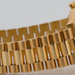 1986 Rolex Day-Date President 18038 Black Fluted 18K Yellow Gold 36mm Watch