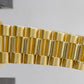 1986 Rolex Day-Date President 18038 Black Fluted 18K Yellow Gold 36mm Watch