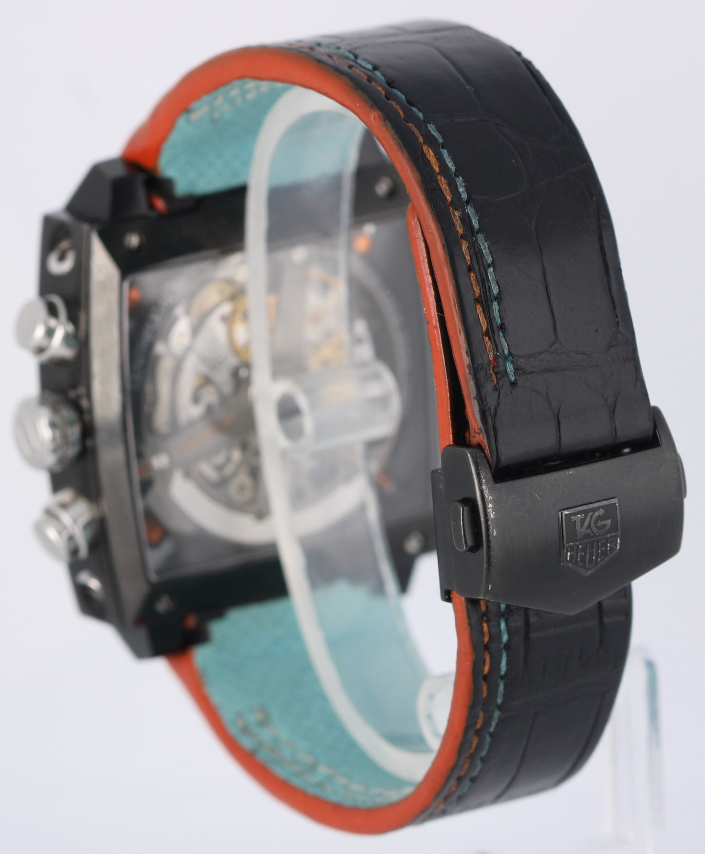 Tag Heuer Monaco Twenty-Four Black Blue Orange 40.5mm CAL5110.FC6265 Watch