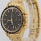 2000 Omega Speedmaster Moonwatch 3195.50.00 Black 18K 42mm Manual Box Papers