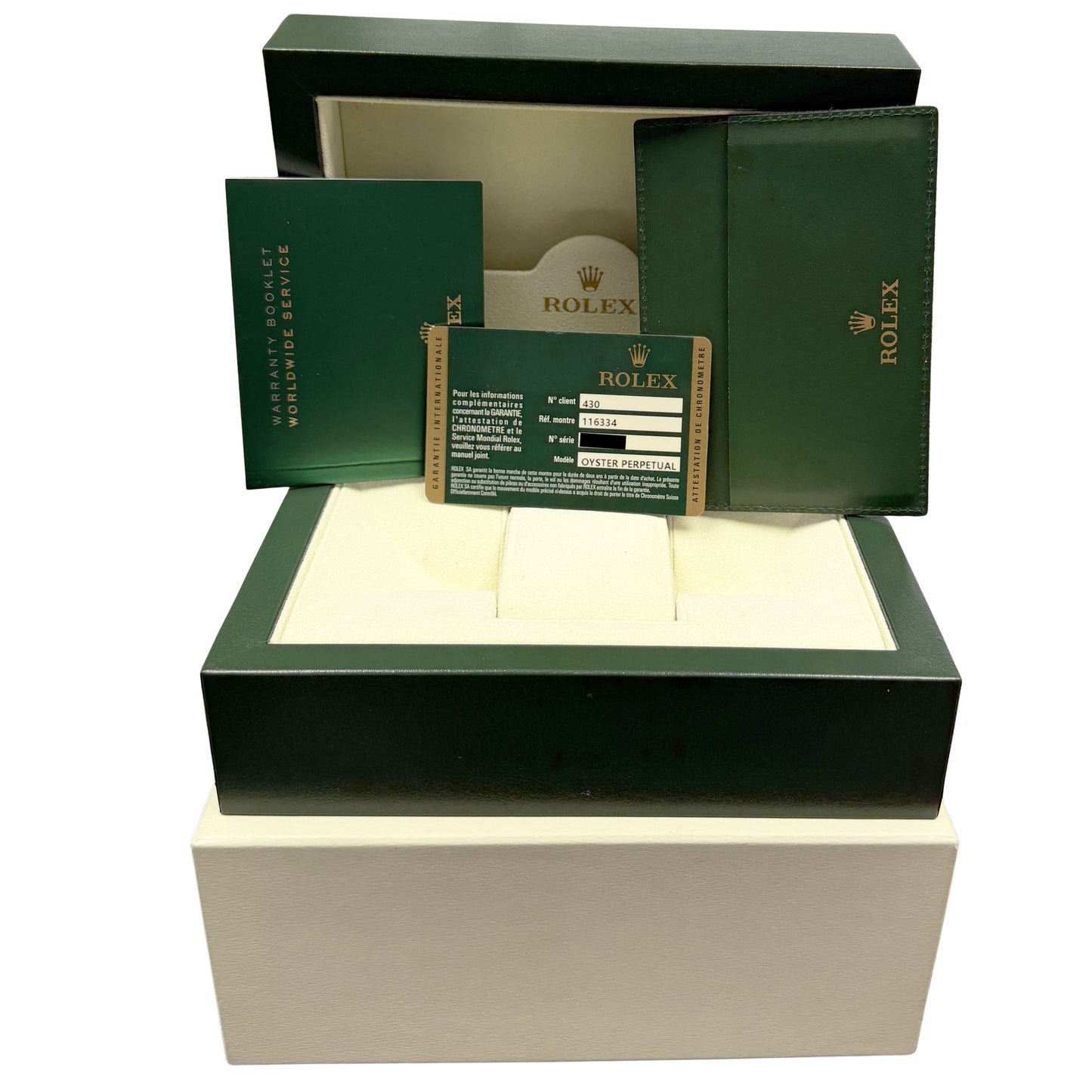 2012 PAPERS Rolex Datejust 41 Stainless Steel White 41mm 116334 Fluted Watch BOX