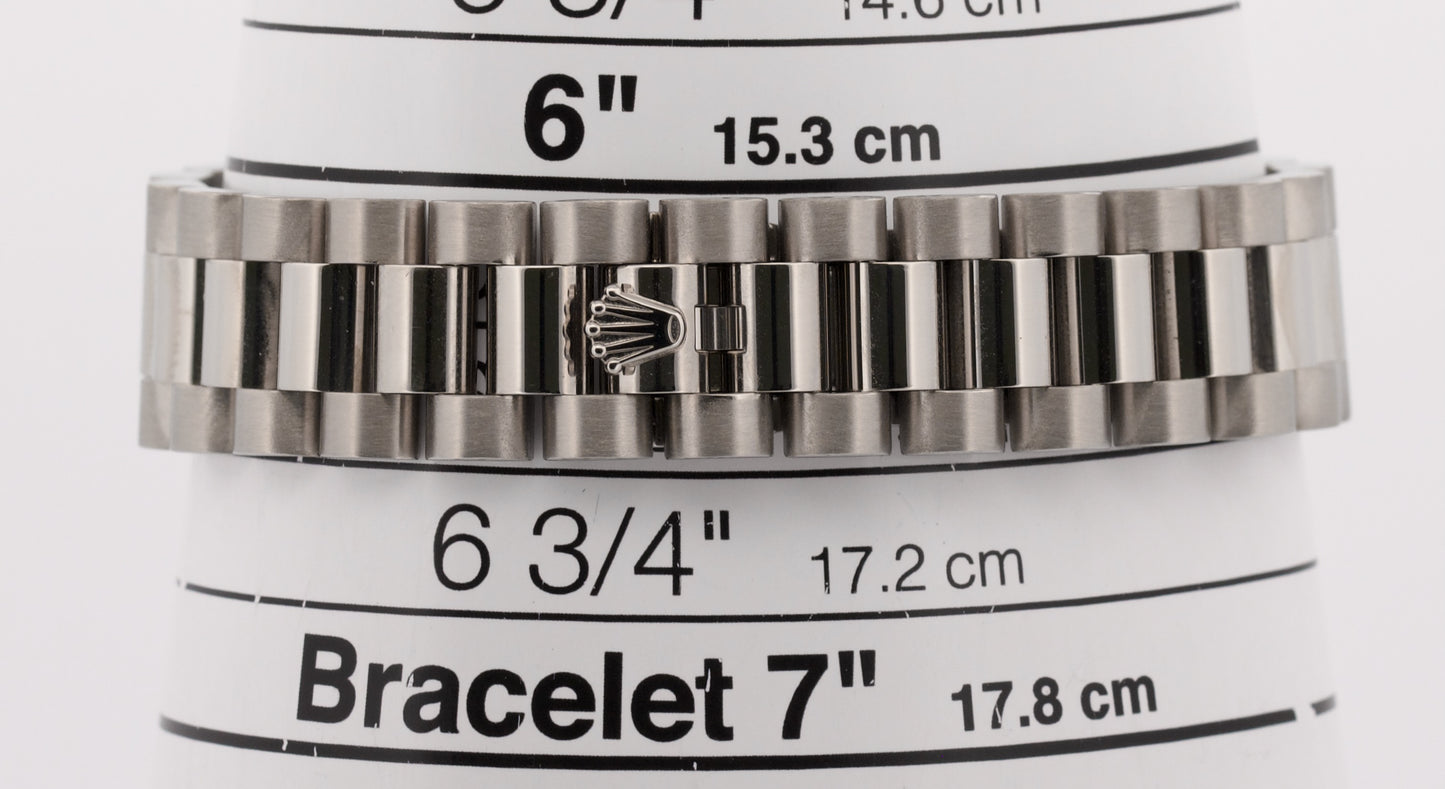2019 PAPERS Rolex DateJust President 31mm SILVER DIAMOND 18K Gold 178159 BOX