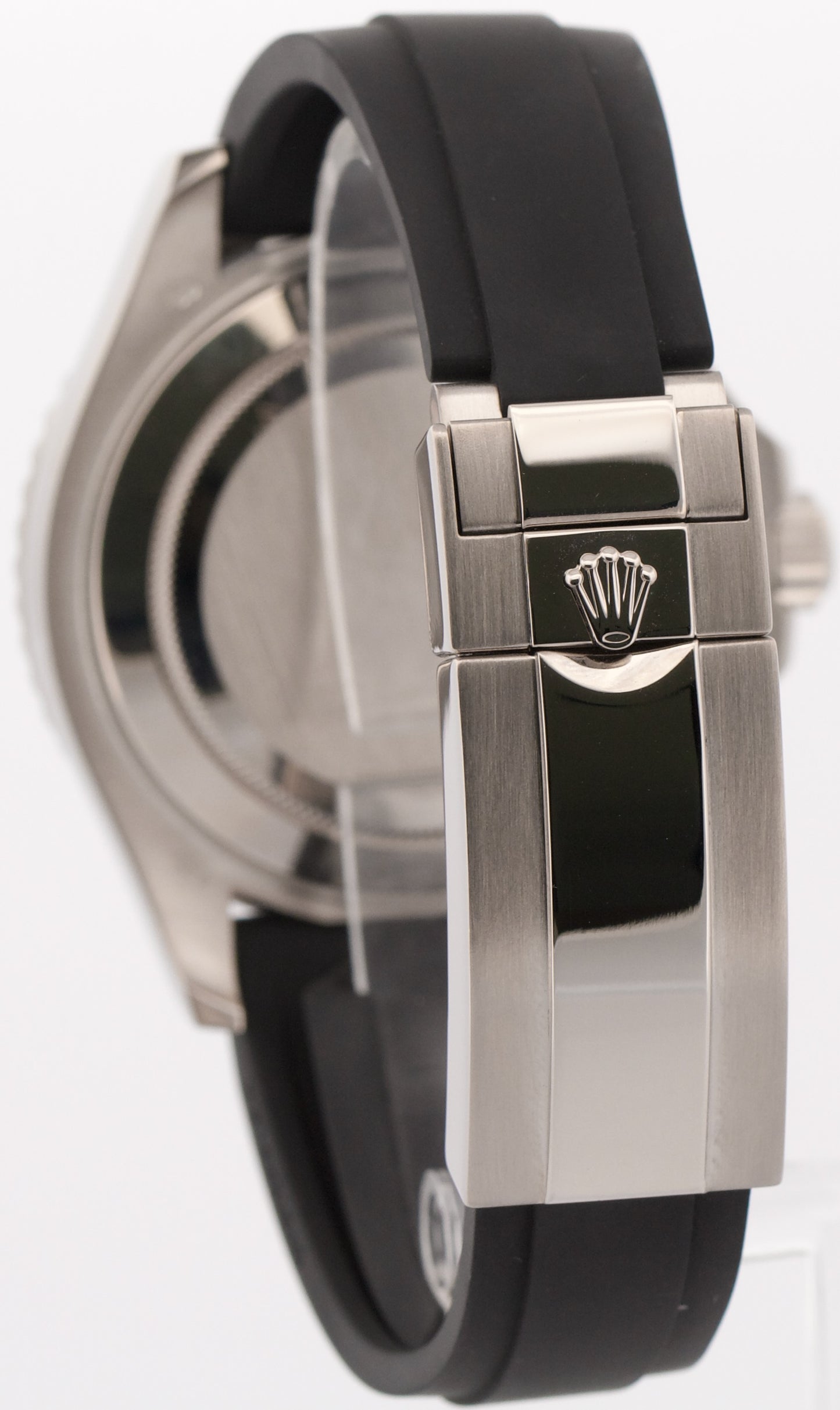 2019 PAPERS Rolex Yacht-Master BLACK 18K White Gold Oysterflex 42mm 226659 BOX