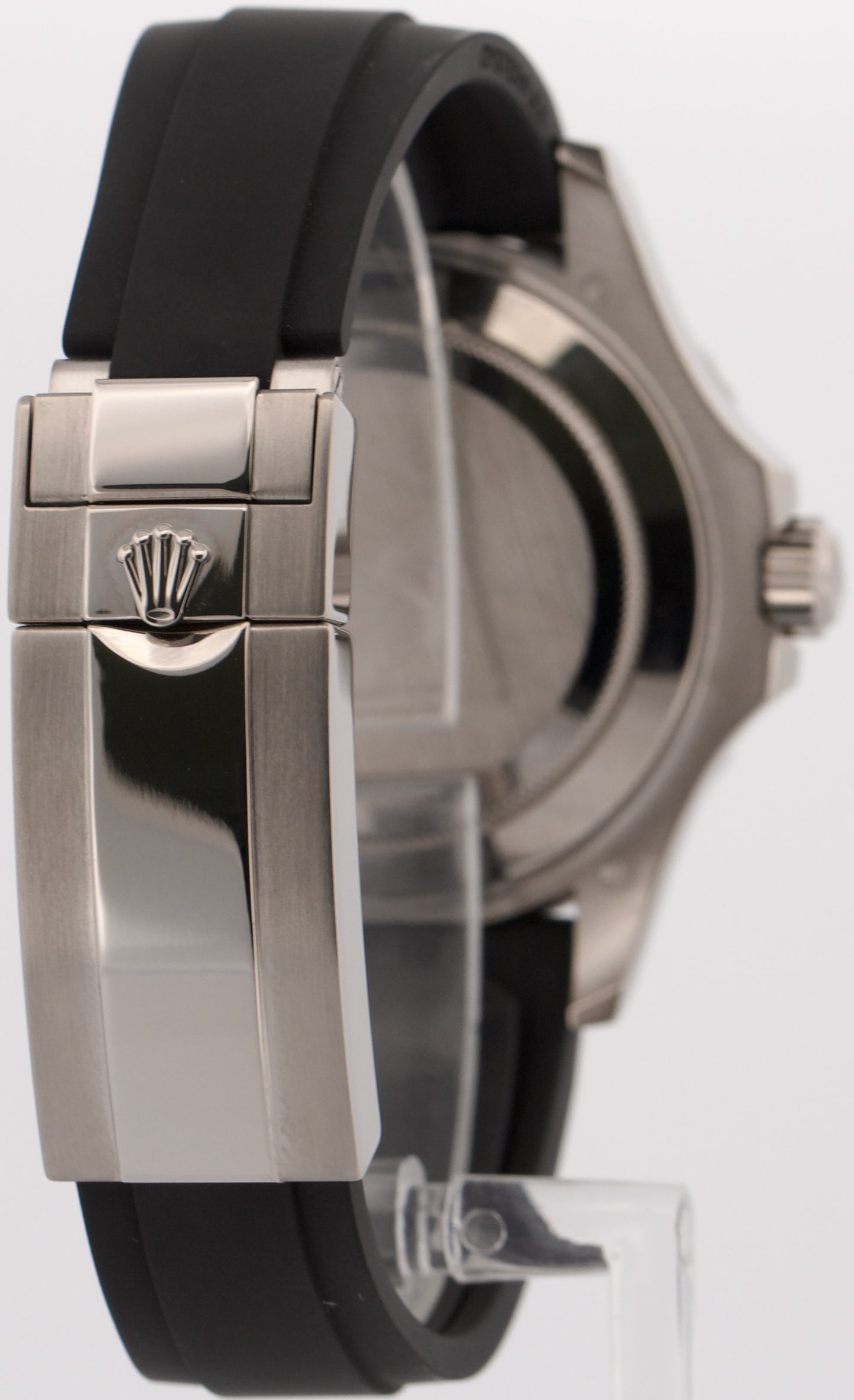2019 PAPERS Rolex Yacht-Master BLACK 18K White Gold Oysterflex 42mm 226659 BOX