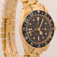 VINTAGE 1978 Rolex GMT-Master BLACK 18K Yellow Gold PRESIDENT 40mm Watch 1675