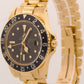 VINTAGE 1978 Rolex GMT-Master BLACK 18K Yellow Gold PRESIDENT 40mm Watch 1675