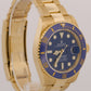 2022 PAPERS Rolex Submariner Date 41 BLUE 18K Yellow Gold 41mm 126618 LB BOX