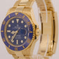 2022 PAPERS Rolex Submariner Date 41 BLUE 18K Yellow Gold 41mm 126618 LB BOX
