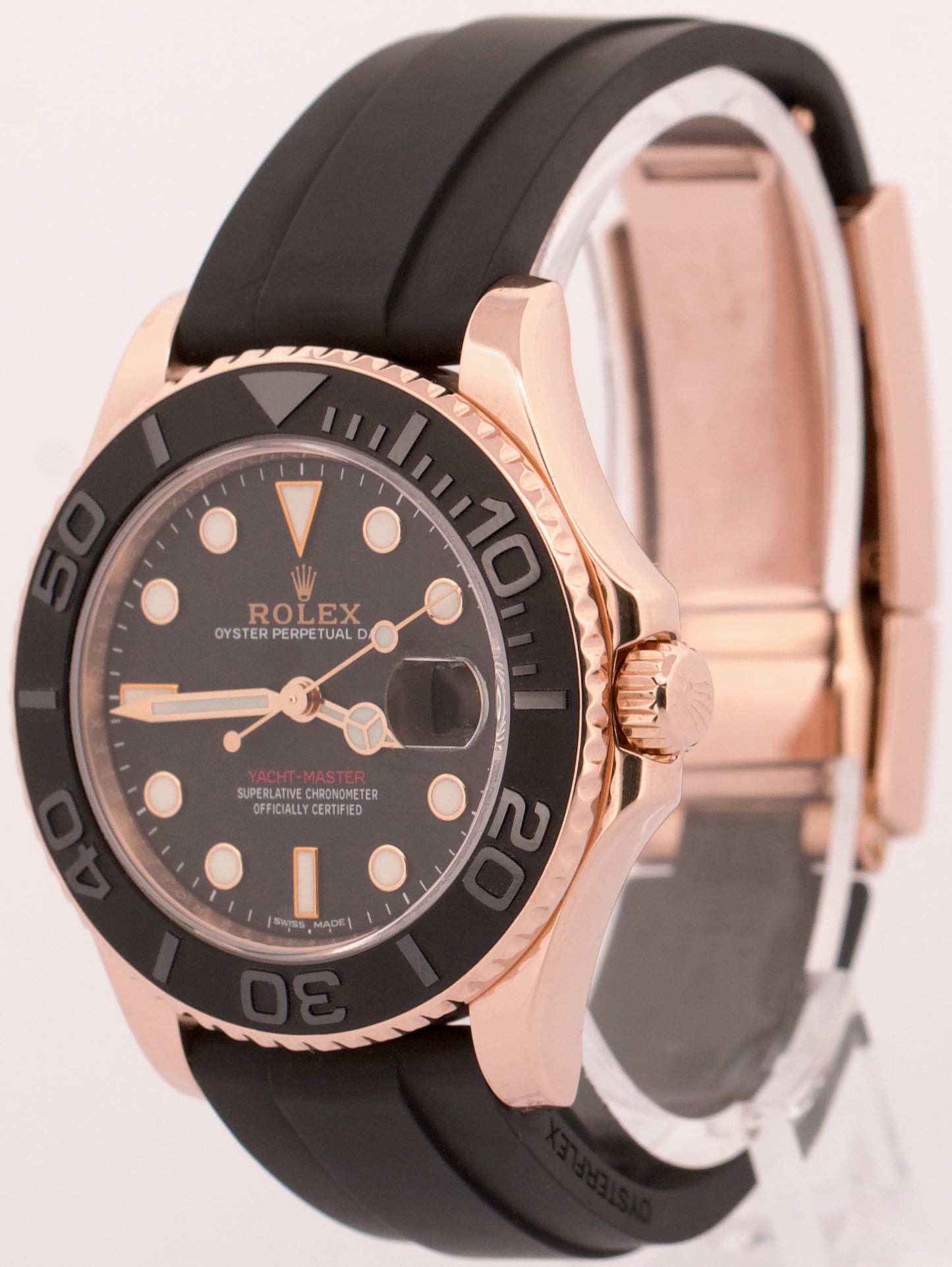 MAR. 2026 RSC PAPERS Rolex Yacht-Master 18K Rose Gold Oysterflex 37mm 268655 BOX