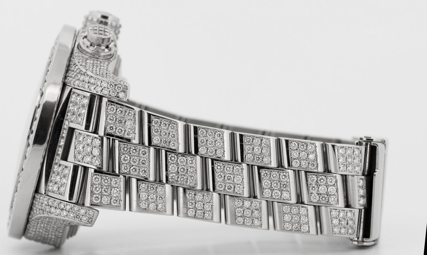 Breitling Super Avenger DIAMOND Chronograph 48mm Steel Watch A13370 BOX