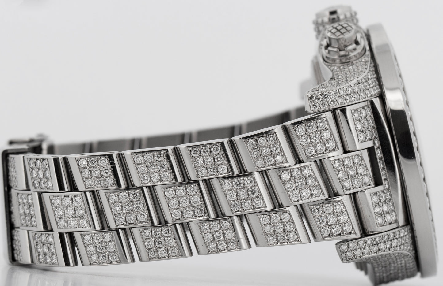Breitling Super Avenger DIAMOND Chronograph 48mm Steel Watch A13370 BOX