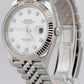 MINT Rolex DateJust 41mm MOP DIAMOND JUBILEE Stainless Gold Watch 126334 B+P