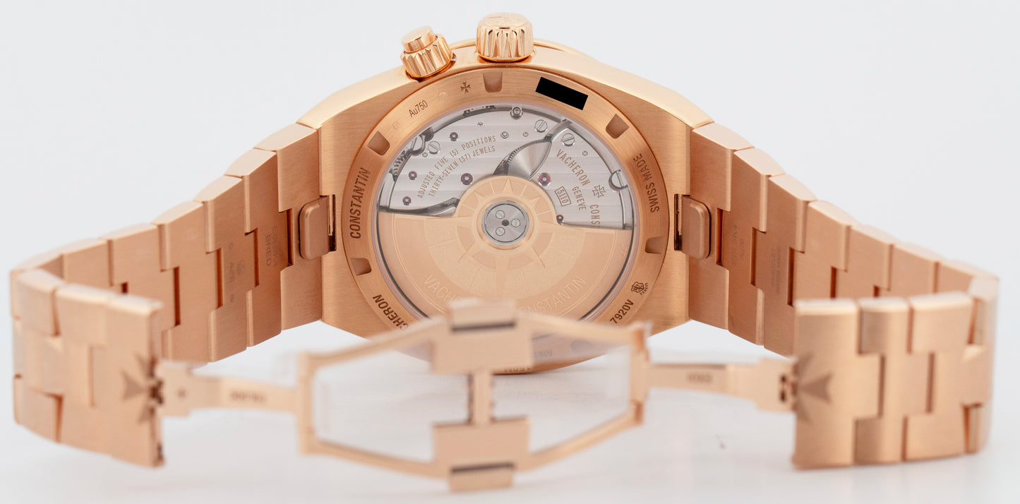 NEW 2024 PAPERS Vacheron Constantin Overseas Green 41mm Rose Gold 7920V/210R BOX