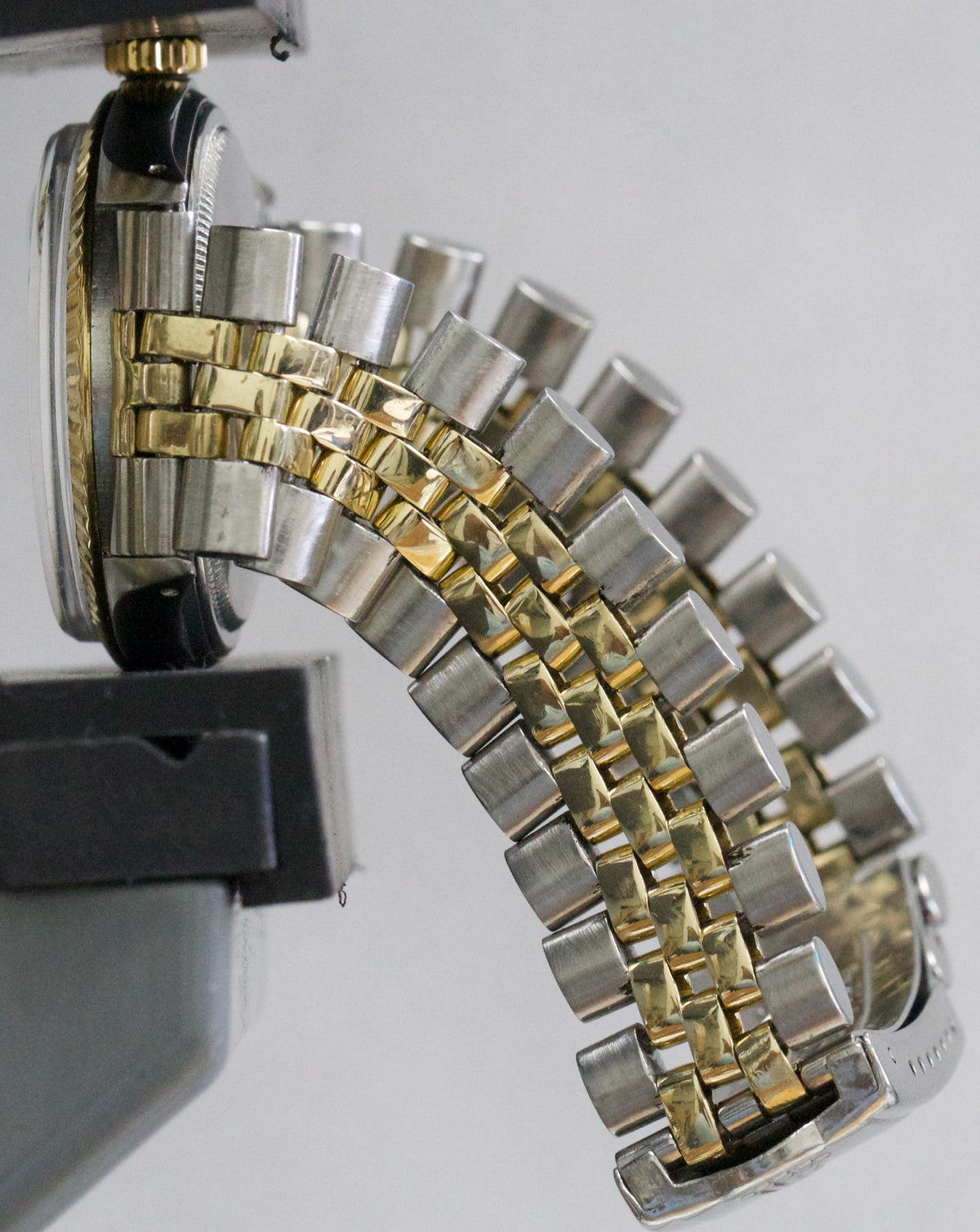 1963 Rolex DateJust 1601 Champagne 18K Yellow Gold Steel Jubilee 36mm Watch