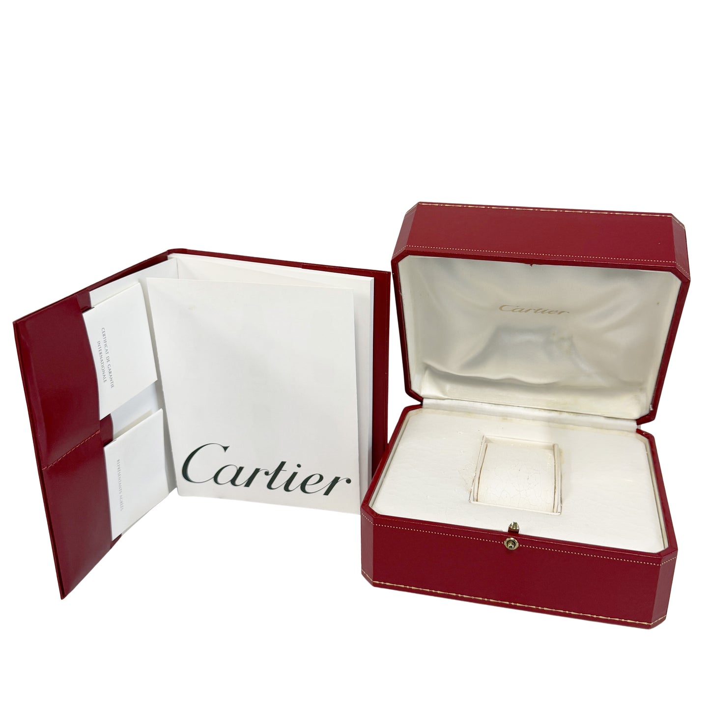 1998 PAPERS Cartier Panthere SMALL Silver Roman 23X30mm 1320 Quartz Watch BOX
