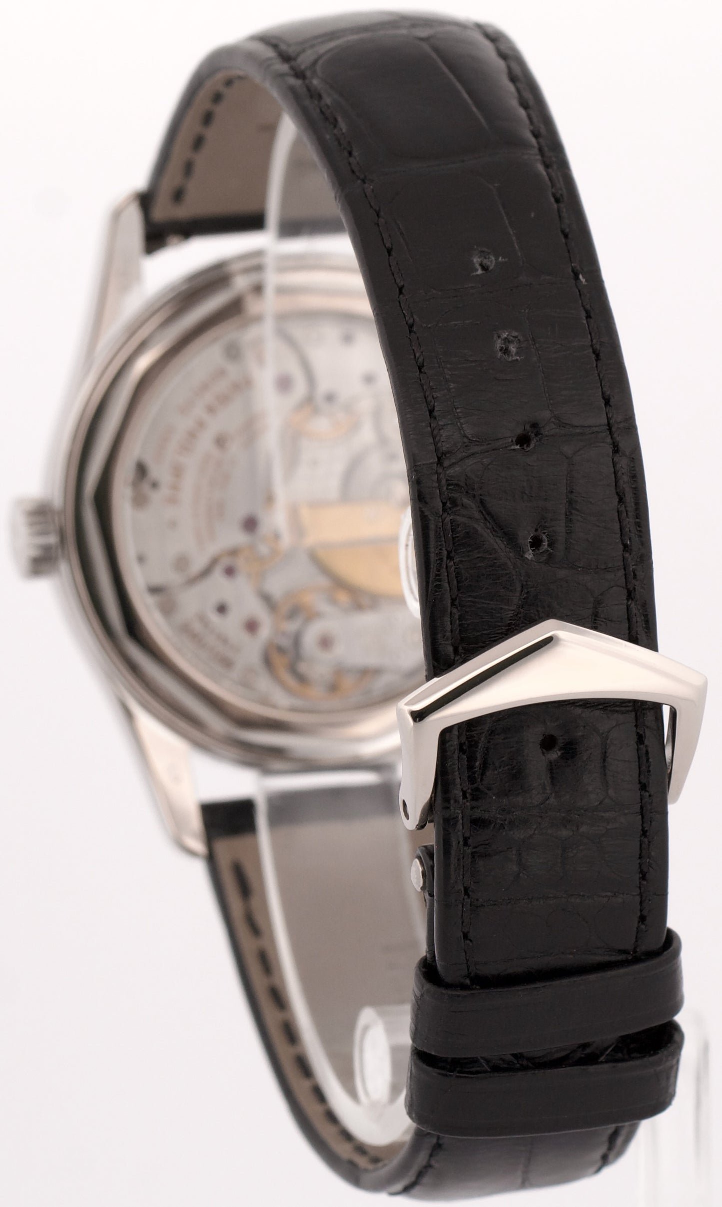 2008 Patek Philippe Calatrava 18K White Gold RHODIUM 37mm 6000G-010 Leather BOX