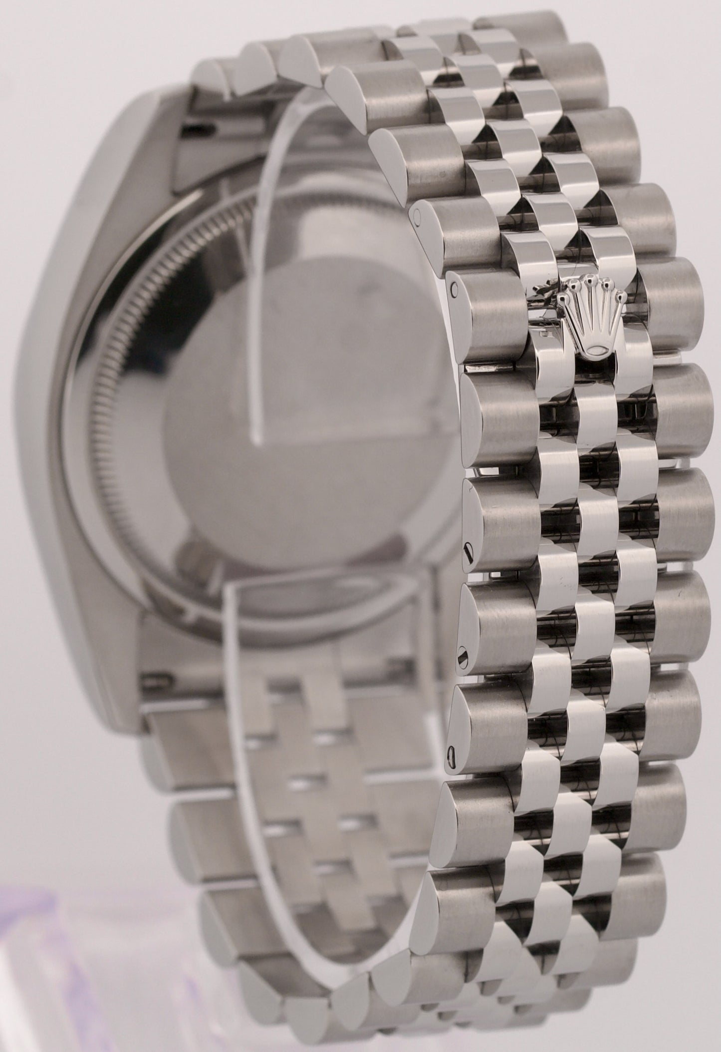 2015 PAPERS Rolex DateJust 36mm WHITE ROMAN 18K Steel JUBILEE 18K 116234 BOX