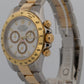 2004 Rolex Daytona Cosmograph 116523 White Two-Tone Gold Steel 40mm Box Papers