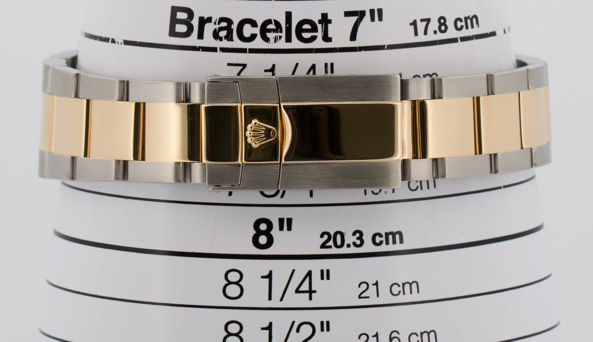 2004 Rolex Daytona Cosmograph 116523 White Two-Tone Gold Steel 40mm Box Papers