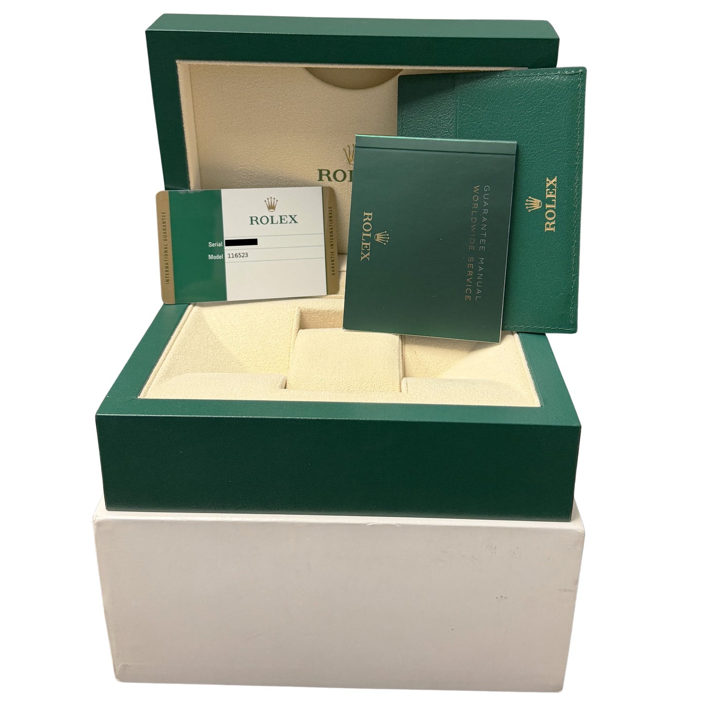 2018 PAPERS Rolex Daytona Cosmograph Two-Tone Blue Racing 40mm 116523 Watch BOX