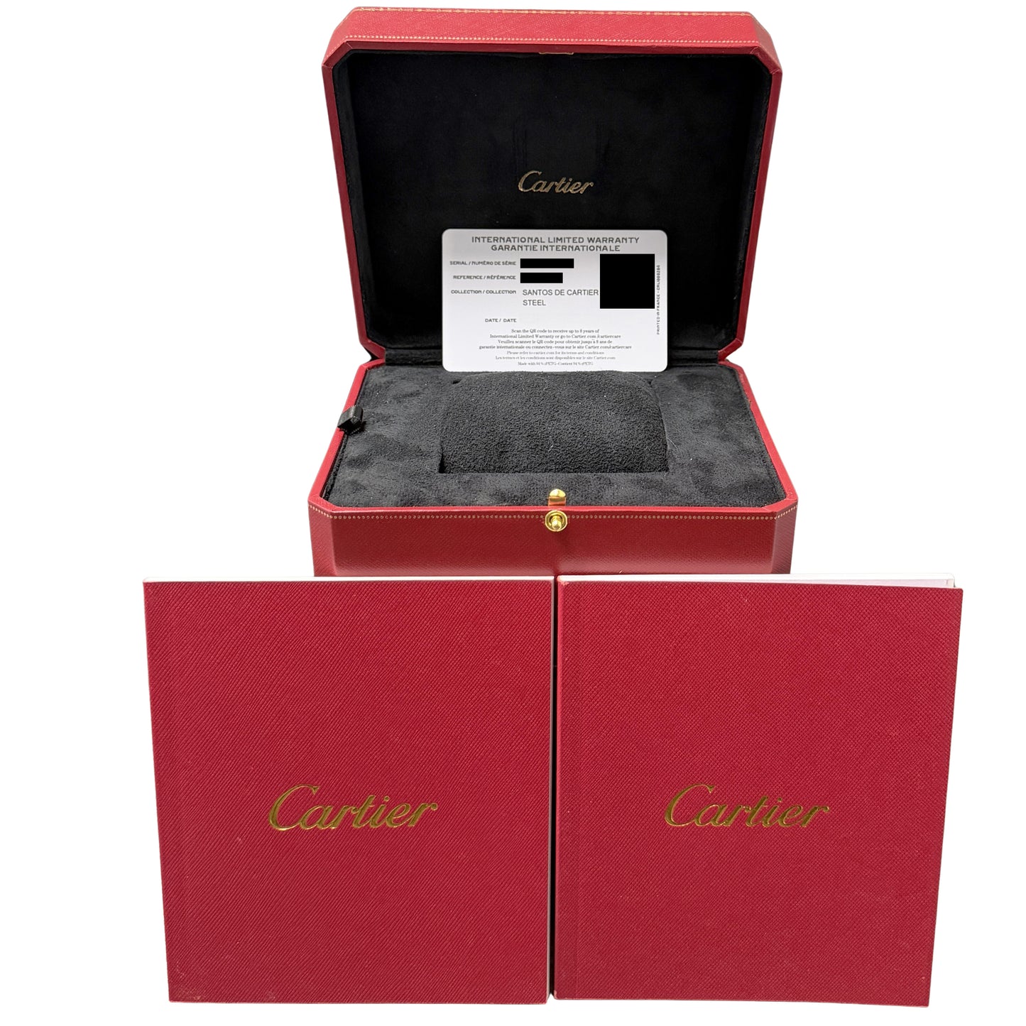 Cartier Santos LARGE PAPERS Pave DIAMOND 47.5x39.8mm WSSA0018 4072 Watch BOX