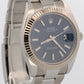 Rolex Datejust 41 126334 Blue 18k Gold Fluted Stainless Steel Oyster 41mm Watch