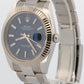 Rolex Datejust 41 126334 Blue 18k Gold Fluted Stainless Steel Oyster 41mm Watch