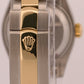 2007 PAPERS Ladies Rolex DateJust CHAMPAGNE JUBILEE DIAMOND 26mm 18K 179163 BOX