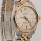 1986 Rolex Oyster Perpetual 34mm Two-Tone SILVER Gold Steel Fluted JUBILEE 1005