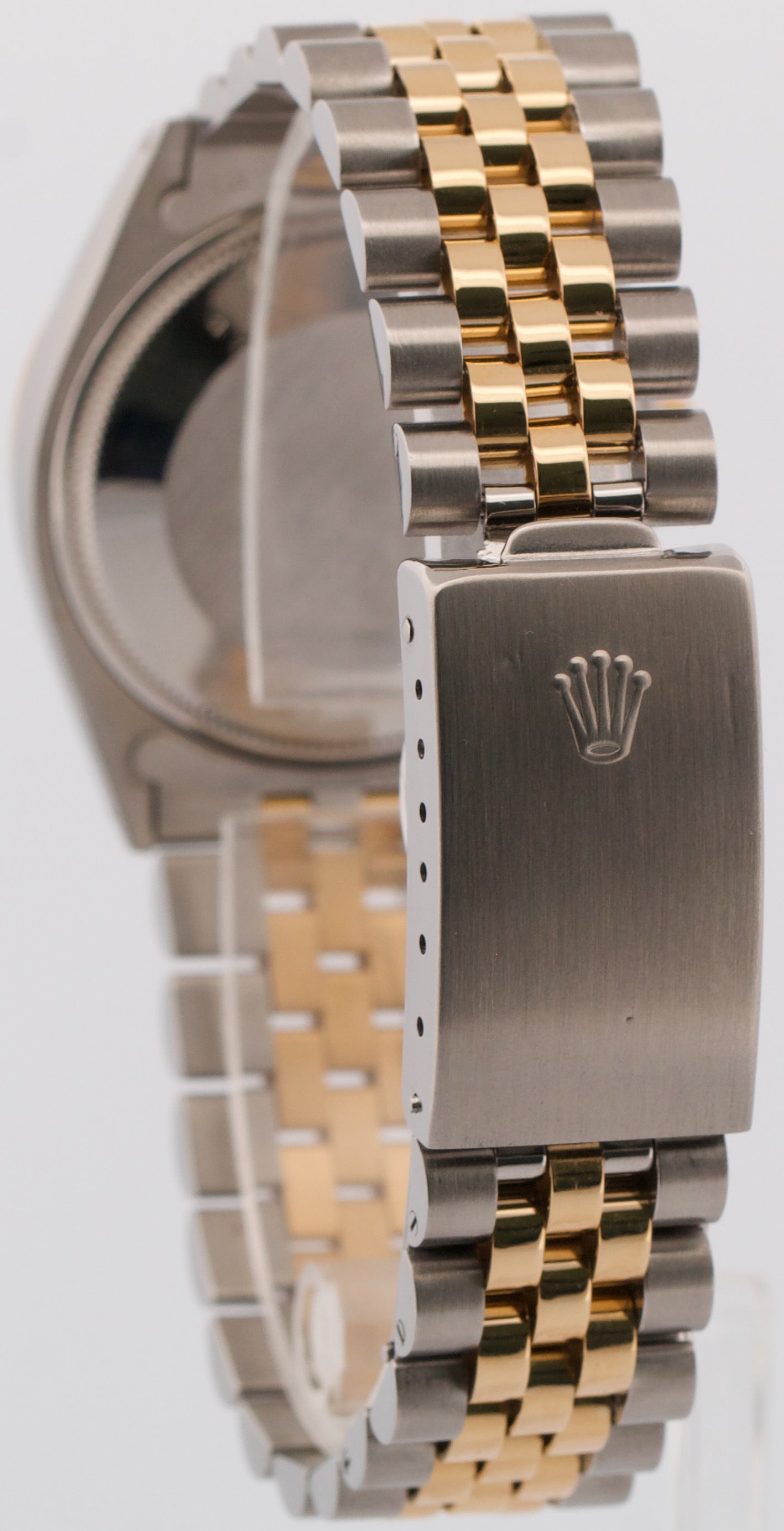 1986 Rolex Oyster Perpetual 34mm Two-Tone SILVER Gold Steel Fluted JUBILEE 1005