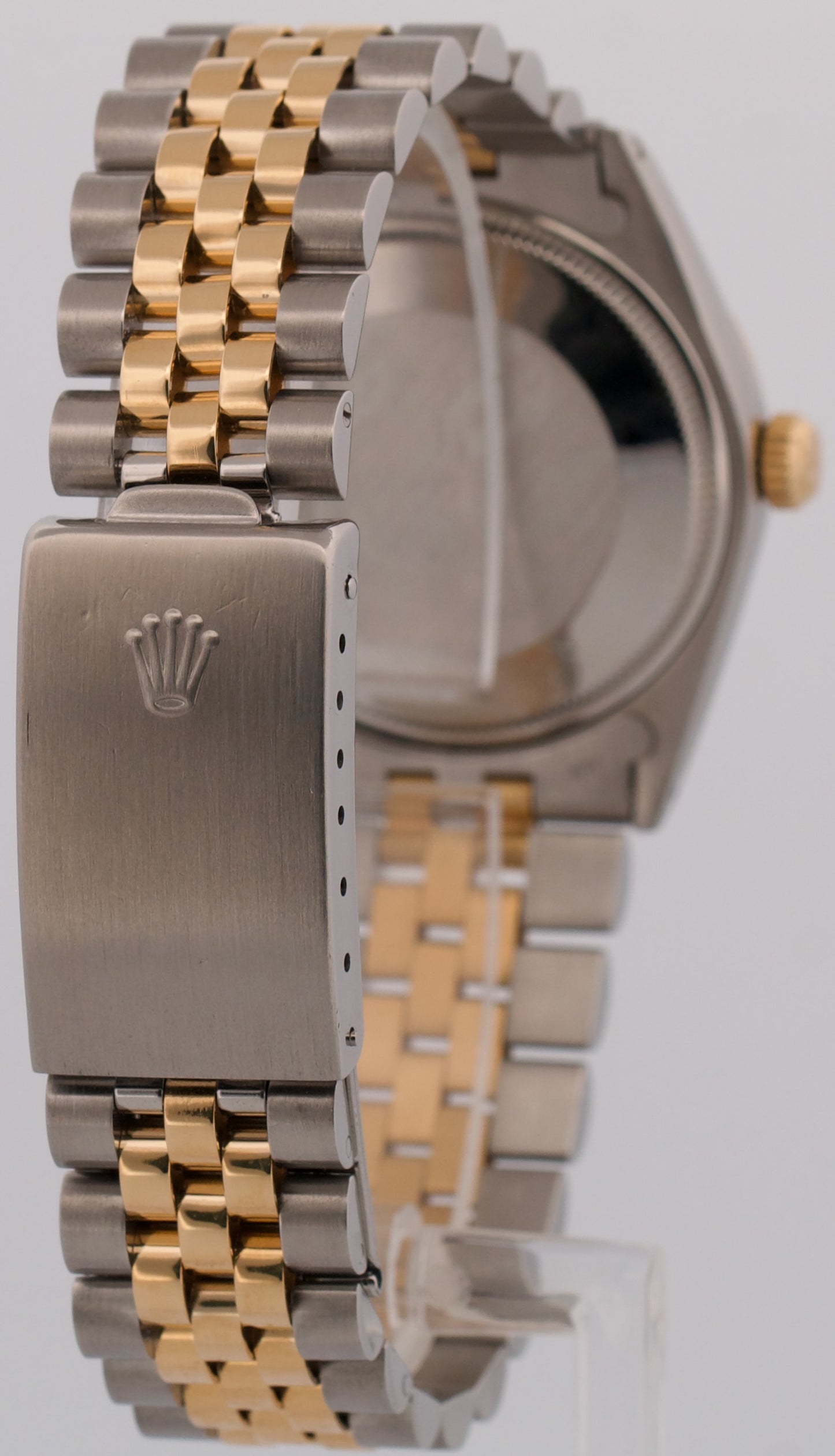 1986 Rolex Oyster Perpetual 34mm Two-Tone SILVER Gold Steel Fluted JUBILEE 1005