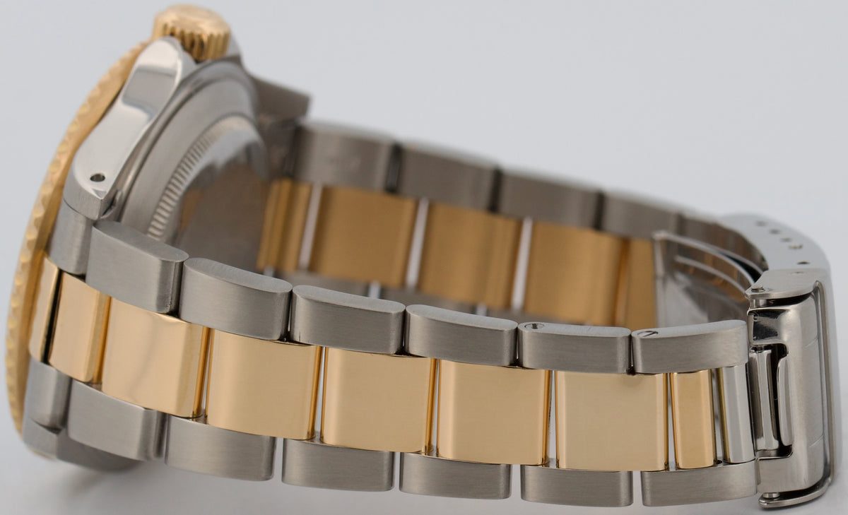 1988 Rolex Submariner Date 16613 Blue Two-Tone 18K Yellow Gold Steel 40mm Watch