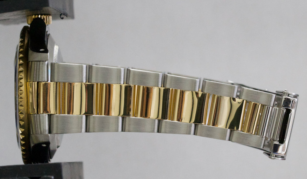1988 Rolex Submariner Date 16613 Blue Two-Tone 18K Yellow Gold Steel 40mm Watch