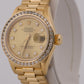 Ladies Rolex DateJust President CHAMPAGNE DIAMOND 18K Yellow Gold 26mm 69178