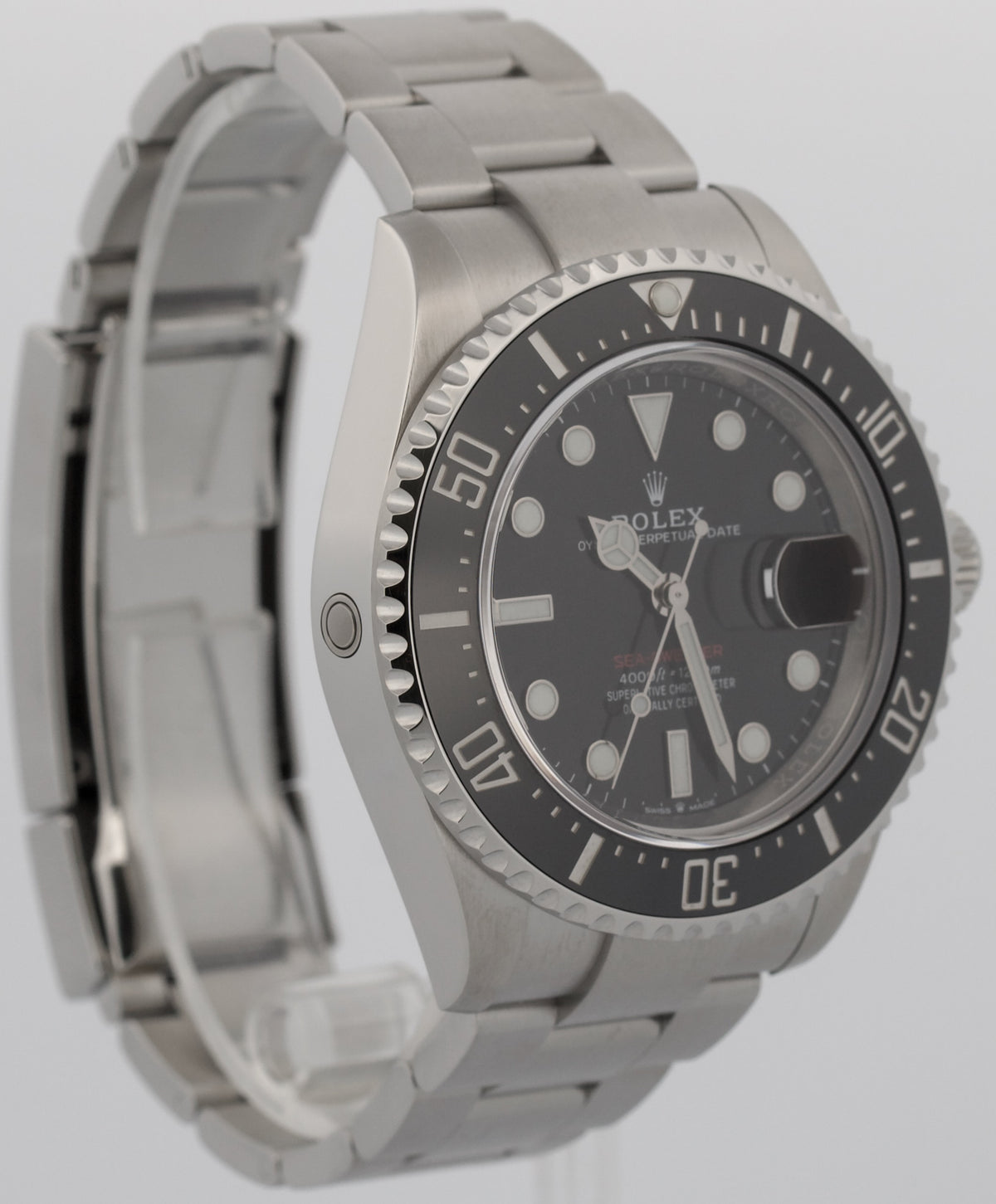 2021 Rolex Sea-Dweller Red 126600 Black Stainless Steel 43mm Watch Box Papers