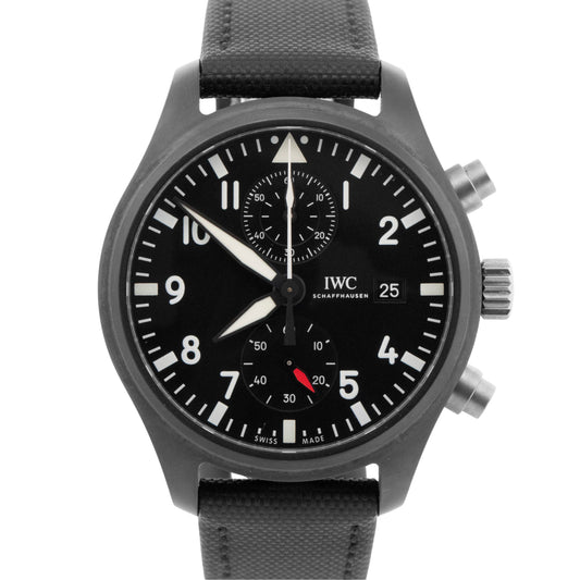 IWC Pilots Watch Chronograph TOP GUN Flyback Black Ceramic 44.5mm IW389001