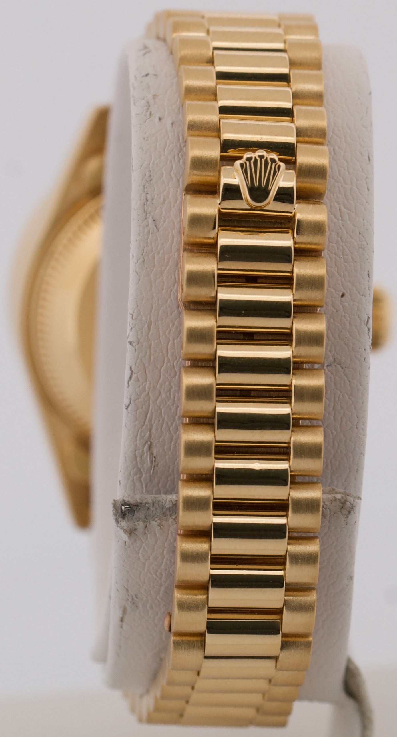 Ladies Rolex DateJust President CHAMPAGNE DIAMOND 18K Yellow Gold 26mm 69178
