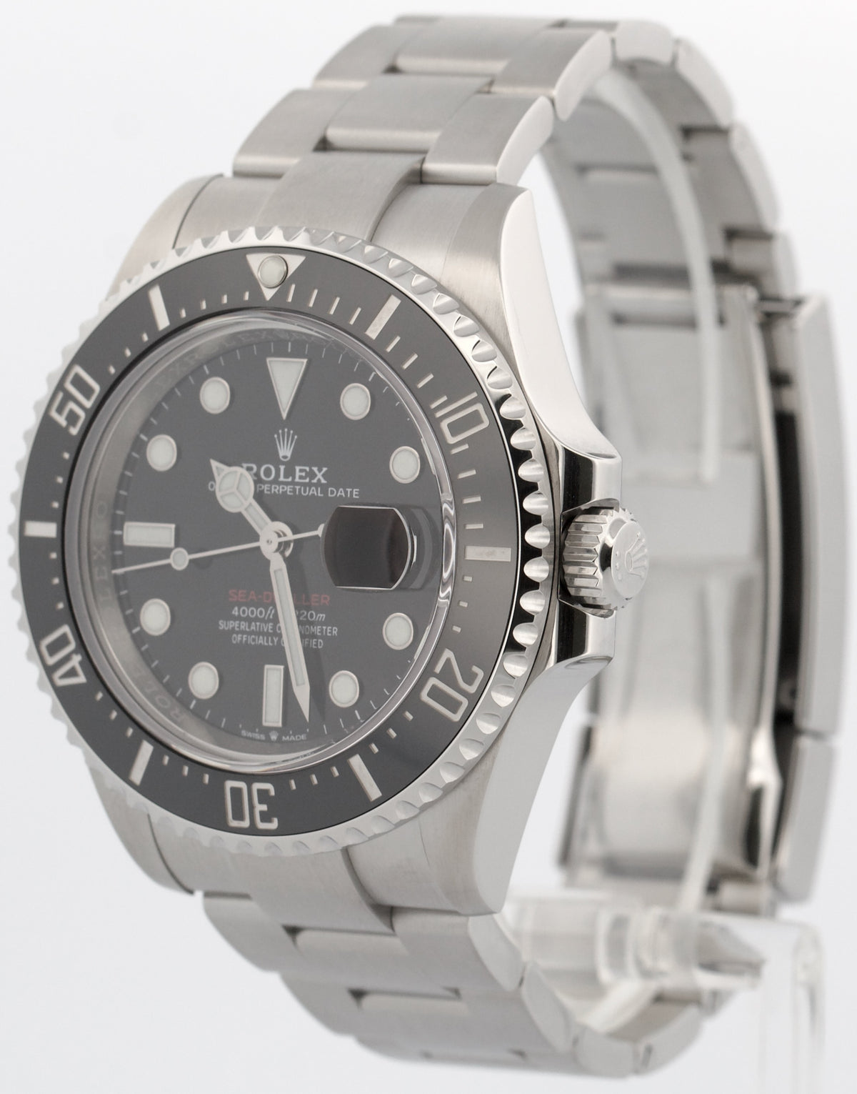 2021 Rolex Sea-Dweller Red 126600 Black Stainless Steel 43mm Watch Box Papers