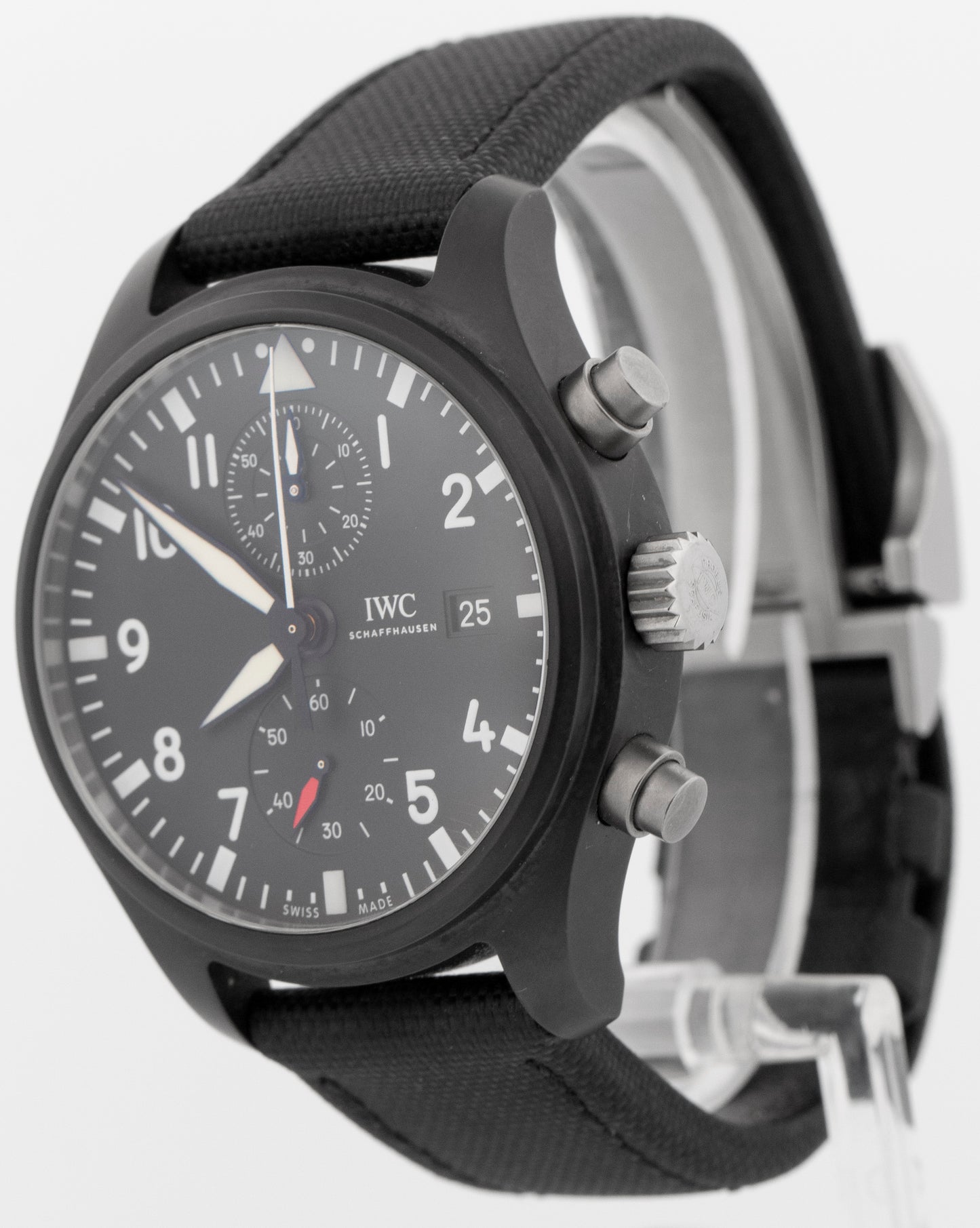 IWC Pilots Watch Chronograph TOP GUN Flyback Black Ceramic 44.5mm IW389001