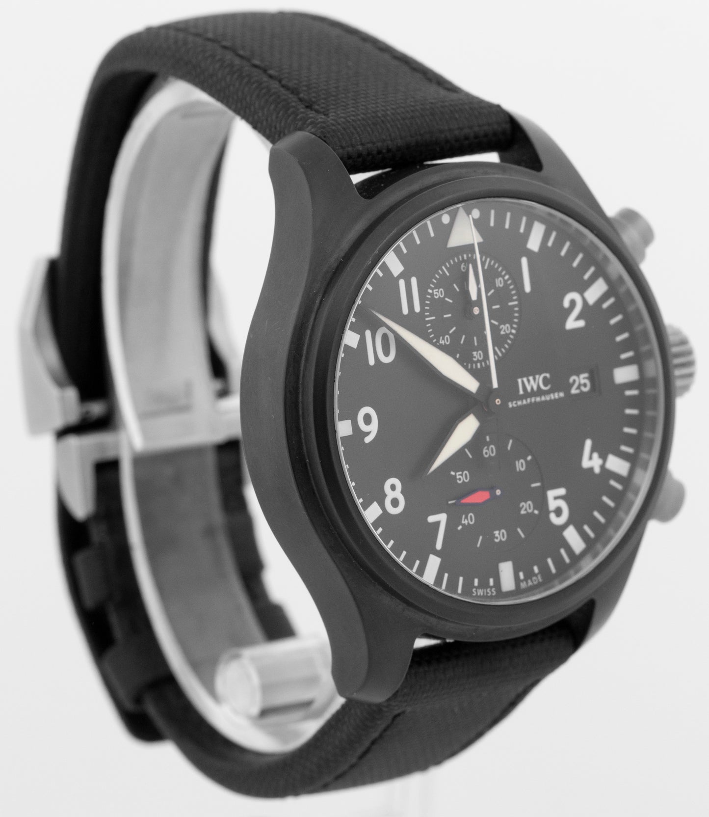IWC Pilots Watch Chronograph TOP GUN Flyback Black Ceramic 44.5mm IW389001